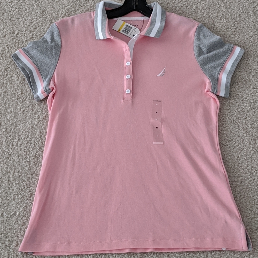 NEW Nautica Pink Polo shirt